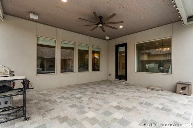11904 S Toledo Ave, Tulsa, OK 74137 - view of patio featuring ceiling fan