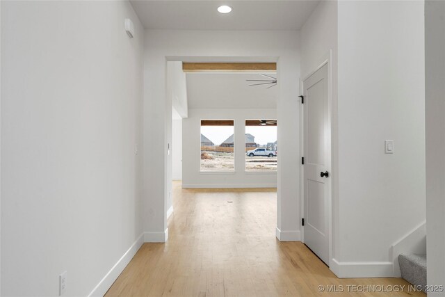 2038 E 129th St, Jenks, OK 74037 - hallway with light wood-style floors and recessed lighting