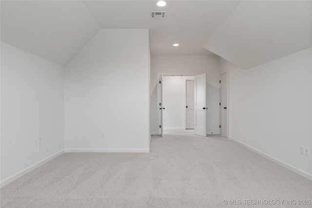 2038 E 129th St, Jenks, OK 74037 - additional living space featuring carpet, recessed lighting, and lofted ceiling