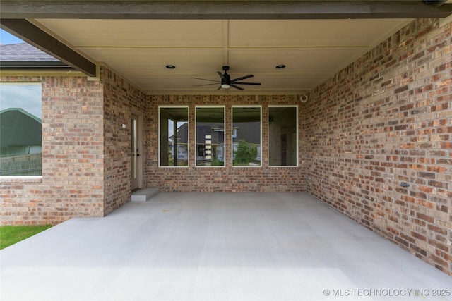 13630 S 21st Pl E, Bixby, OK 74008 - view of patio with a ceiling fan
