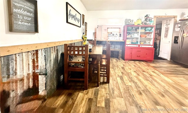 dining room featuring wood finished floors