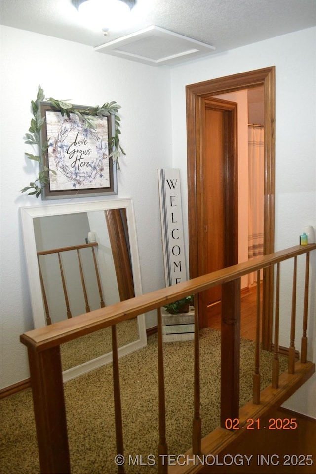 stairs with attic access