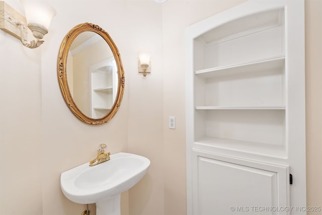 bathroom with a sink