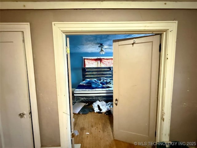 interior space featuring wood finished floors