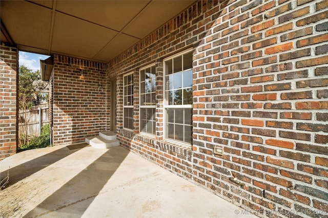 view of patio with fence