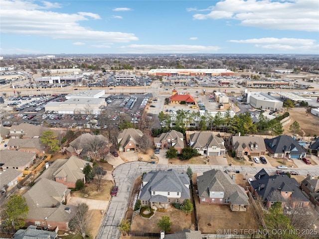 aerial view featuring a residential view