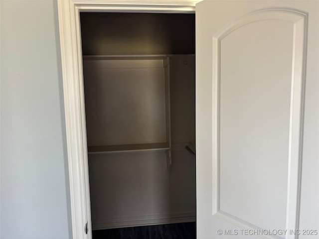 view of closet