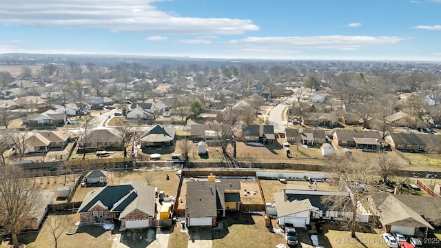 aerial view featuring a residential view