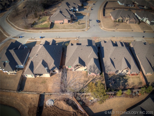 bird's eye view featuring a residential view