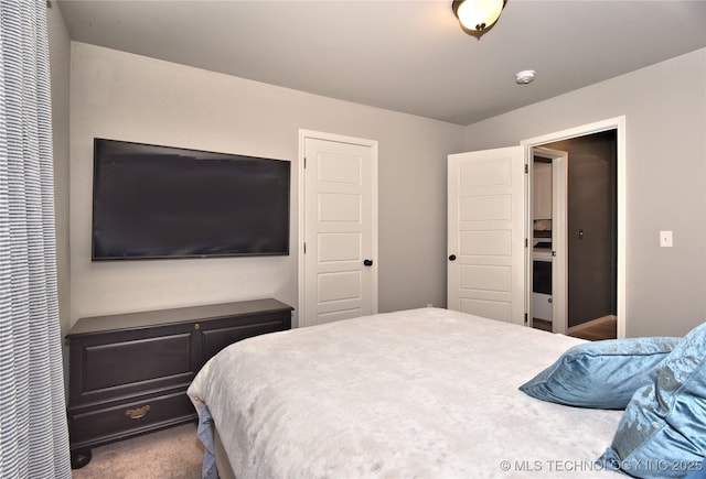 bedroom featuring carpet flooring