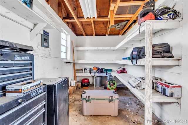 view of storage room