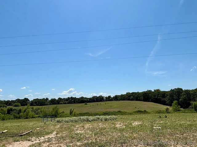 view of landscape featuring a rural view