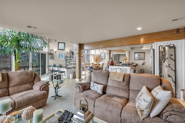 29898 S 566th Rd Unit 411, Afton, OK 74331 - living area with wood finished floors and recessed lighting