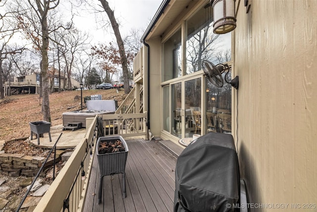 29898 S 566th Rd Unit 411, Afton, OK 74331 - deck with area for grilling