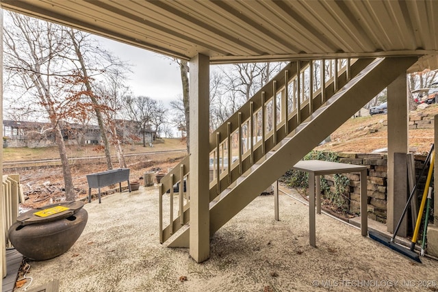 29898 S 566th Rd Unit 411, Afton, OK 74331 - view of patio featuring stairs