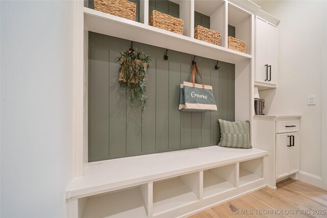 1641 E 32nd St, Tulsa, OK 74105 - mudroom with light wood-style flooring and baseboards