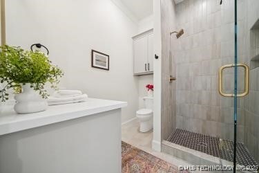 1641 E 32nd St, Tulsa, OK 74105 - full bathroom featuring a shower stall and vanity