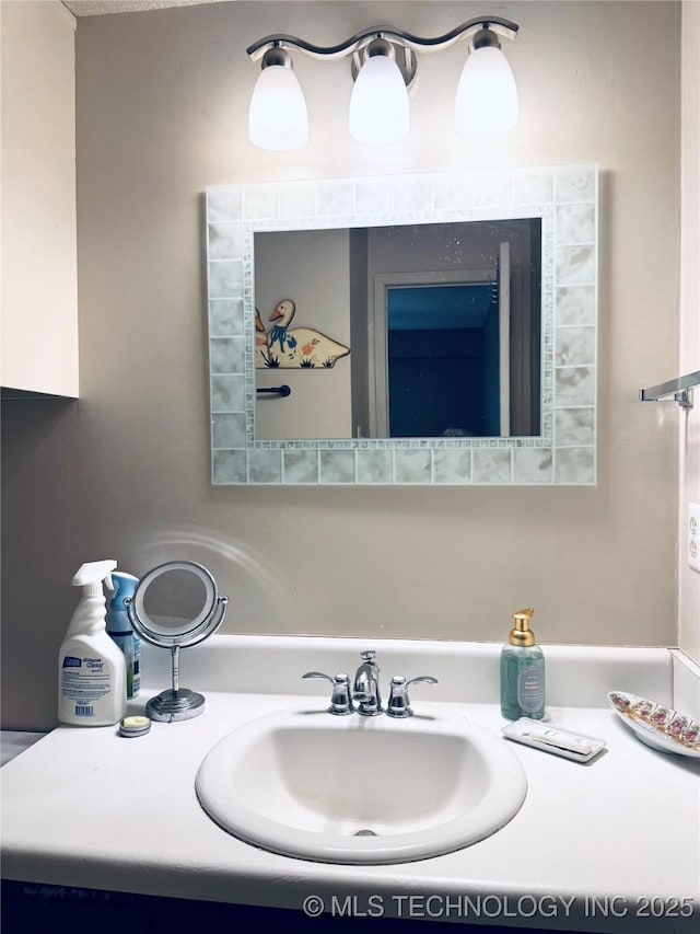 bathroom featuring vanity