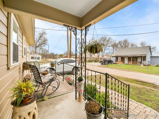 view of patio / terrace featuring a porch