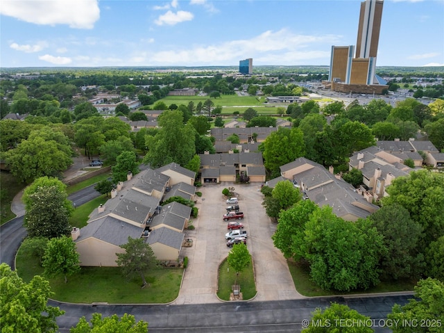 bird's eye view featuring a residential view