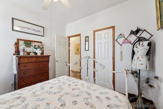 2445 Avalon, Eufaula, OK 74432 - bedroom featuring a ceiling fan