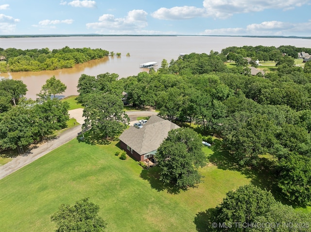 2445 Avalon, Eufaula, OK 74432 - bird's eye view of a nearby body of water