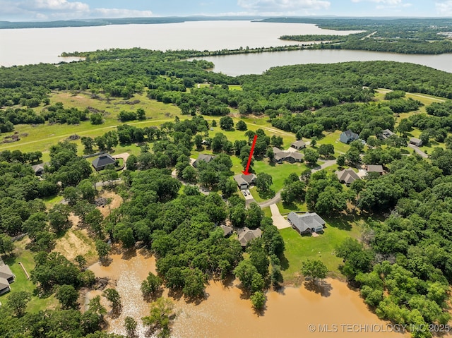 2445 Avalon, Eufaula, OK 74432 - drone / aerial view of a nearby body of water