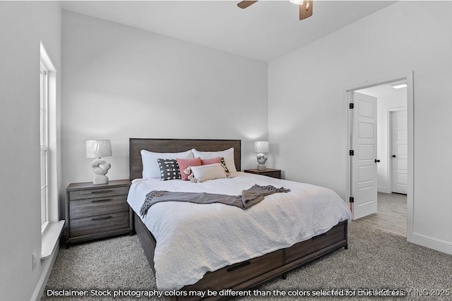 27983 E 109th St S, Coweta, OK 74014 - bedroom featuring carpet floors, a ceiling fan, and baseboards