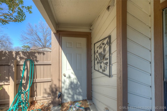 view of entrance to property