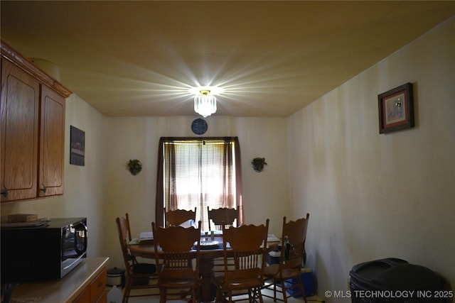 view of dining area