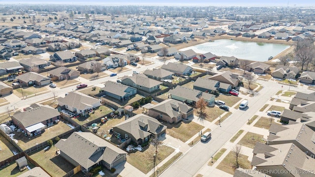 aerial view featuring a residential view