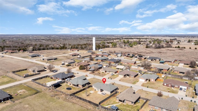 birds eye view of property featuring a residential view