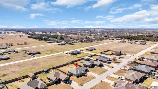 bird's eye view with a residential view