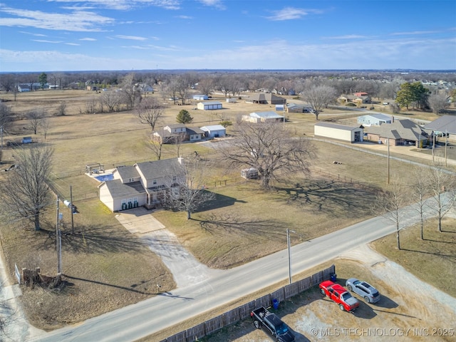 bird's eye view featuring a residential view