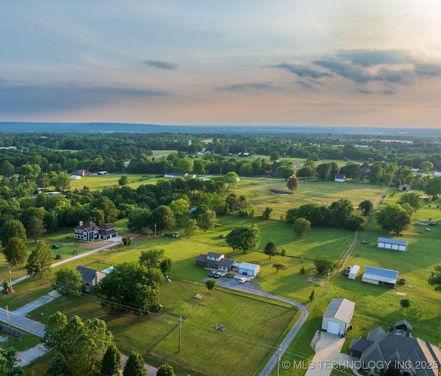 13902 S 241st E Ave, Coweta, OK 74429 - aerial view of property and surrounding area with rural landscape and a tree filled landscape