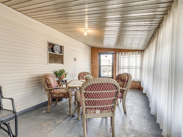 view of sunroom