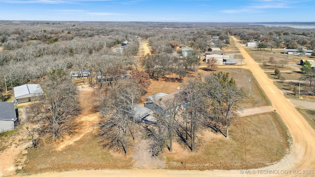 bird's eye view with a rural view