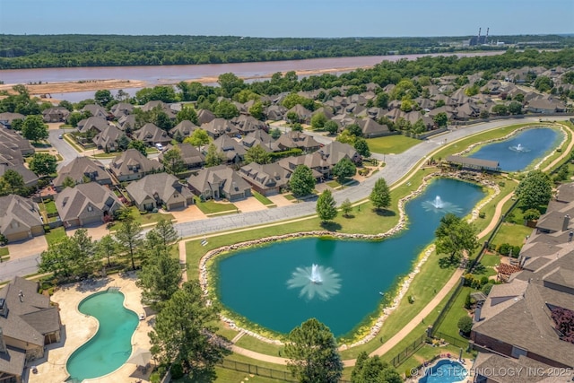 11870 S Oswego Ave, Tulsa, OK 74137 - view of property location featuring a large body of water and nearby suburban area
