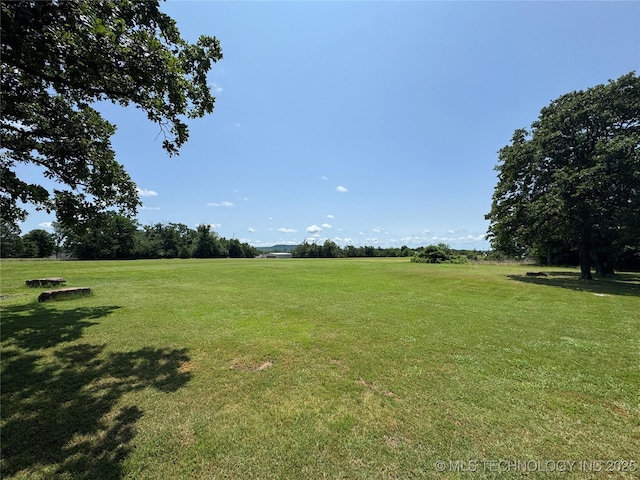 32432 S Skyline Dr, Cookson, OK 74427 - view of grassy yard featuring a view of countryside