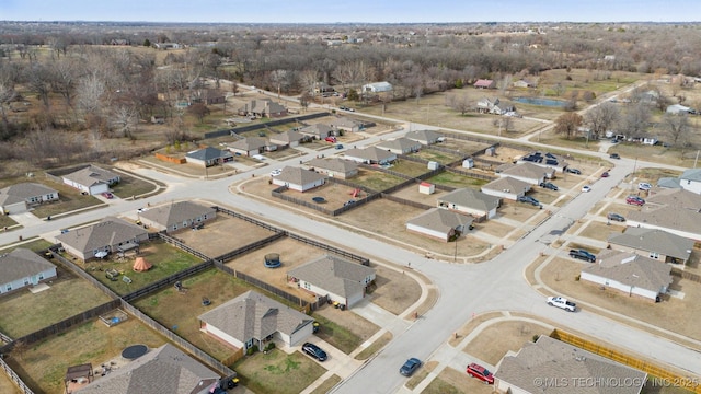 aerial view featuring a residential view