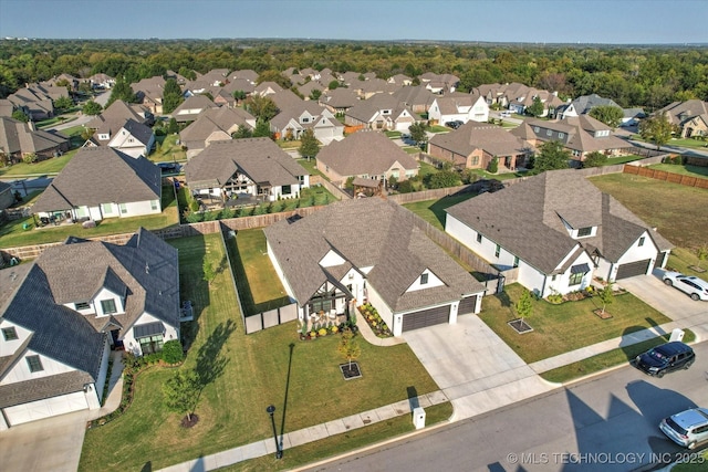 birds eye view of property featuring a residential view