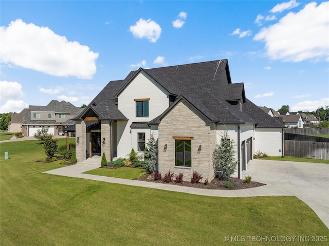 2715 E 136th St S, Bixby, OK 74008 - view of front of property featuring concrete driveway, stone siding, a garage, and roof with shingles