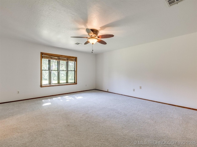 8934 S 41st W Ave, Tulsa, OK 74132 - carpeted empty room with ceiling fan and a textured ceiling