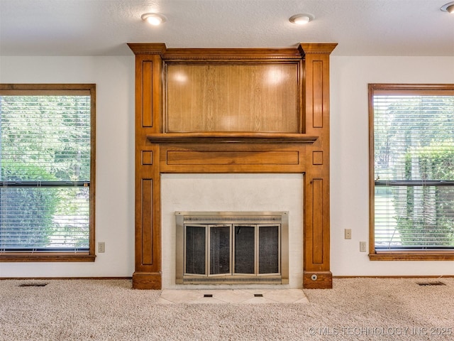 8934 S 41st W Ave, Tulsa, OK 74132 - detailed view of carpet flooring and a fireplace