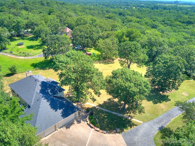 8934 S 41st W Ave, Tulsa, OK 74132 - aerial view of a heavily wooded area
