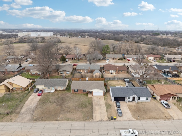 drone / aerial view featuring a residential view