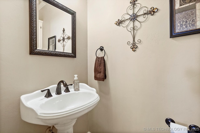 bathroom with a sink