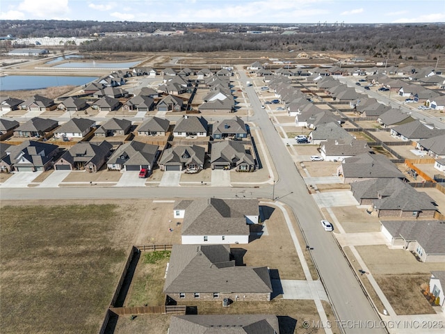 bird's eye view featuring a residential view