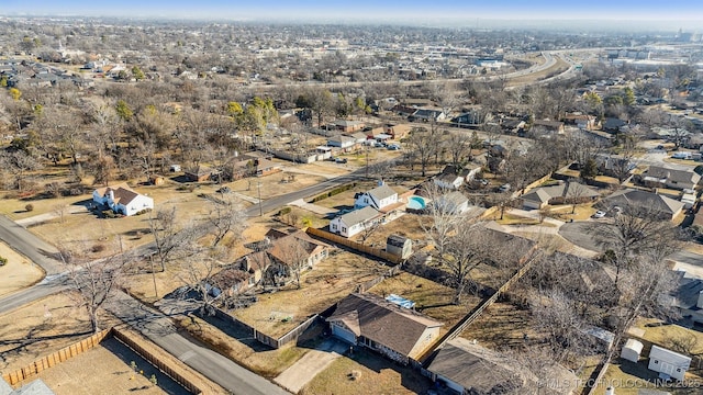 aerial view featuring a residential view