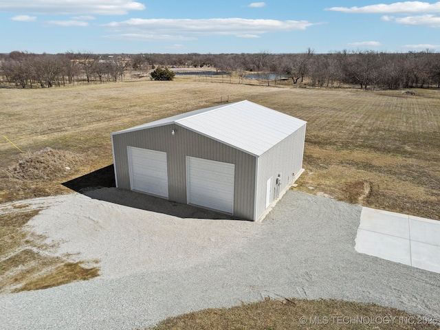 2374 N 205th Rd, Beggs, OK 74421 - view of outbuilding featuring a view of rural / pastoral area and an outbuilding
